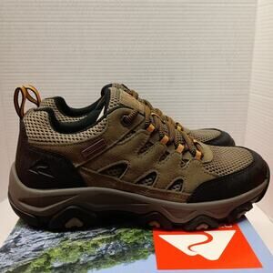 Ozark Trail Men's Waterproof Hiking Shoes Size 8 Low Hiker Taupe Leather NEW